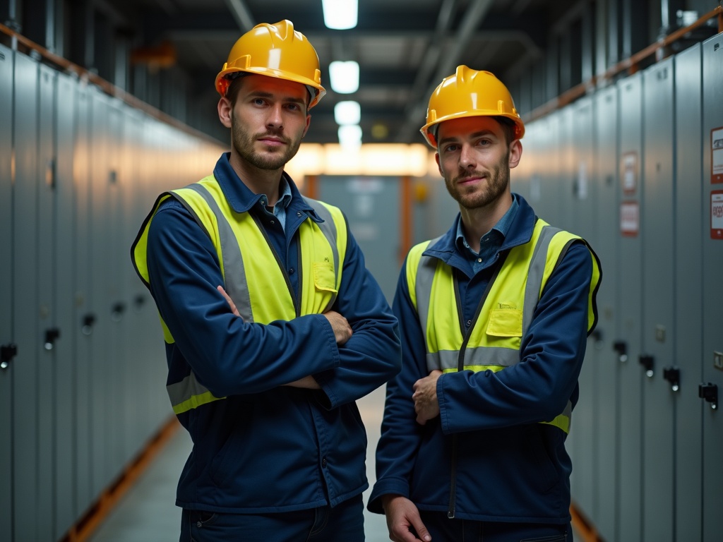 Elektriker bei der Arbeit